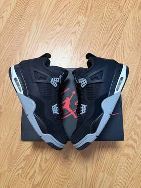 Nike Air Jordan 4 Retro SE Black Canvas